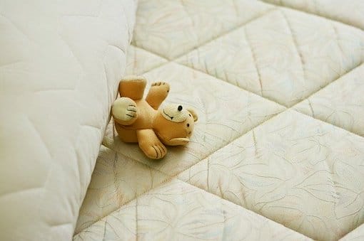 Teddy Bear on a Mattress