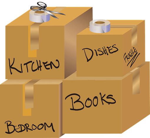 moving house on a budget - Packing Boxes